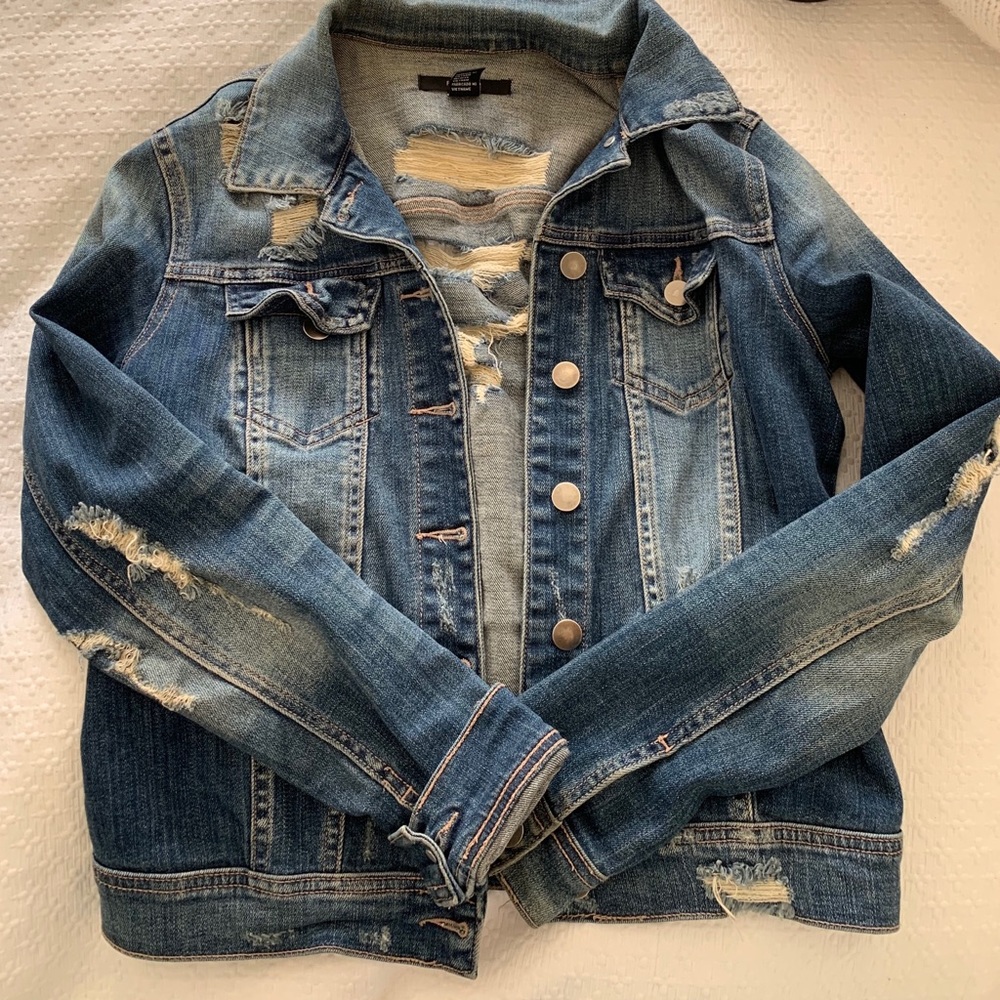 Distressed Jean Jacket